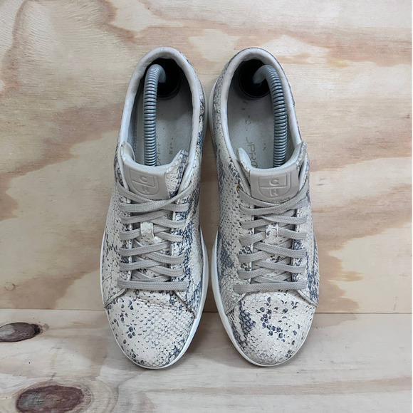 Cole Haan Snake Print Sneakers - Gray and White - Picture 7 of 9